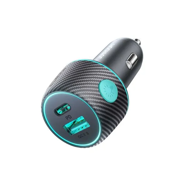 Nabíjačka do auta Joyroom CCN01, 1x USB QC3.0, 1x USB-C PD 60W (čierna) 044835