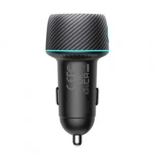 Nabíjačka do auta Joyroom CCN01, 1x USB QC3.0, 1x USB-C PD 60W (čierna) 044835