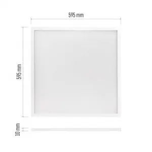 EMOS LED panel MAXXO 60×60, štvorcový vstavaný biely, 36W neutrálna b.