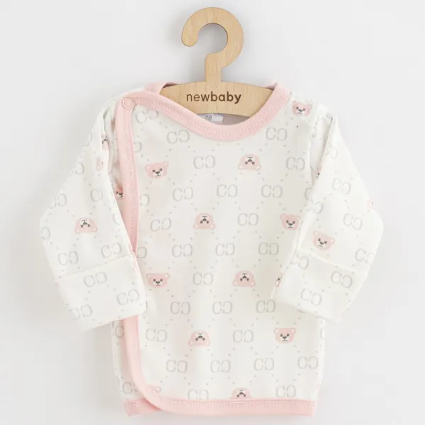 Dojčenská košieľka New Baby Classic II Dievča 3ks ružová Veľkosť: 62 (3-6m)