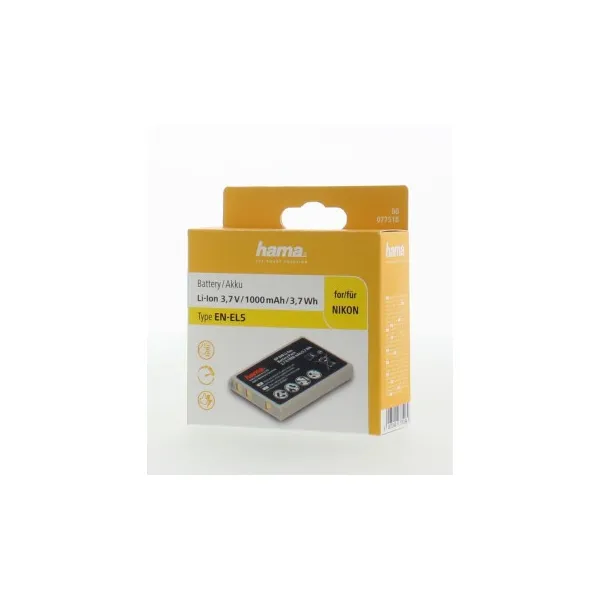 Hama fotoakumulátor typ Nikon EN-EL5, Li-Ion 3,7 V/1000 mAh 85076000