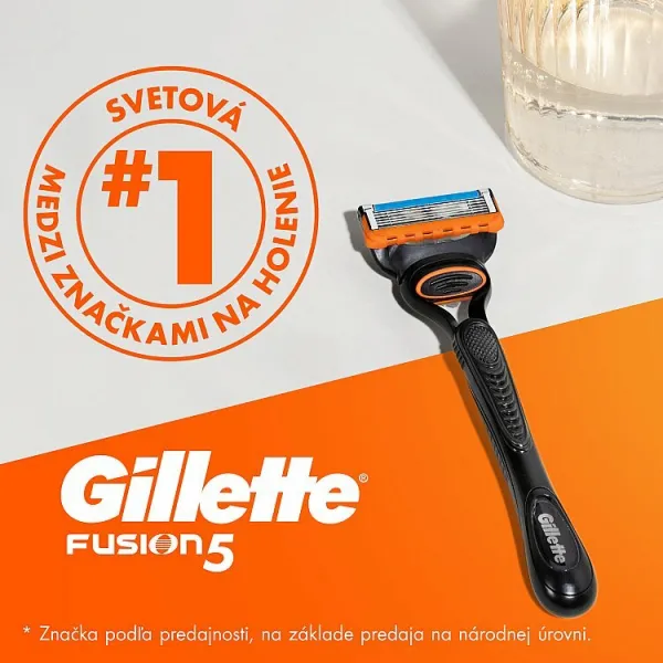 Gillette Fusion5 Holiaci Strojček pre Mužov, 1 Holiaci Strojček, 2 Náhradné Hlavice