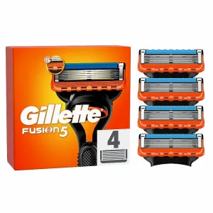 Gillette Fusion5 Náhradné Holiace Hlavice pre Mužov, 4 Náhradné Holiace Hlavice