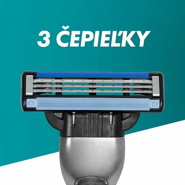Gillette Mach3 Náhradné Holiace Hlavice pre Mužov, 5 Náhradné Holiace Hlavice