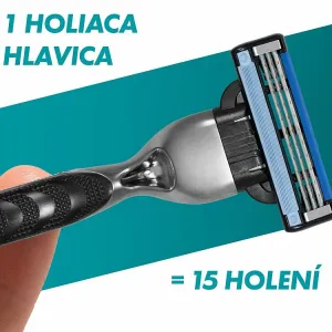 Gillette Mach3 Náhradné Holiace Hlavice pre Mužov, 5 Náhradné Holiace Hlavice