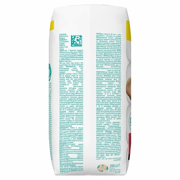Pampers Sensitive Vlhčené Obrúsky 4ks Balení = 208 Obrúskov