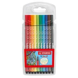 STABILO Pen 68, 6810PL, sada 10 ks