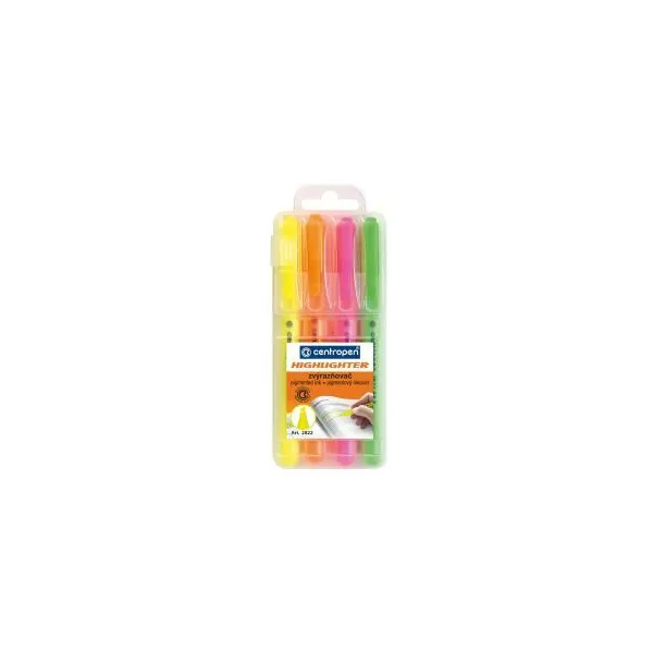 Sada zvýrazňovačov Centropen 2822/4S