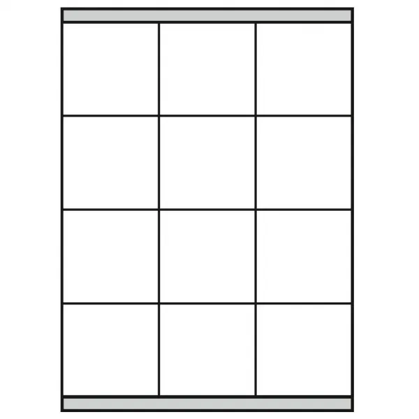 Etikety univerzálne 70x67,7mm Agipa A4 100 hárkov