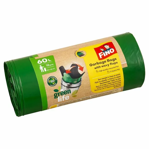 Vrecká na odpad Fino Green Life Easy 60l 18 ks