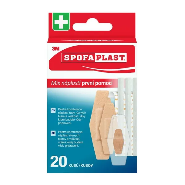 Spofaplast Náplasti prvej pomoci Mix 607 20 ks