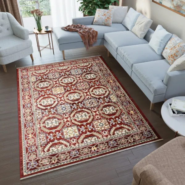 DECOREUM Koberec EE62B RIVIOLI červená Rozmery (v): 160x225