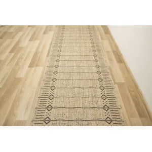 Šnúrkový behúň Terra Aztec Línie 04 béžový / grafitový