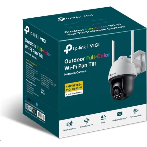 TP-Link VIGI C540-W(4mm), 4MP, PTZ, IR 30m, WIFI, Micro SD card