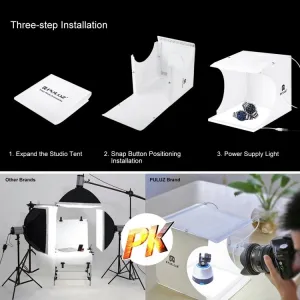 Fotostudio Puluz 20cm LED 1100 lumenů stínová podložka PU5137 Varianta: uniwersalny