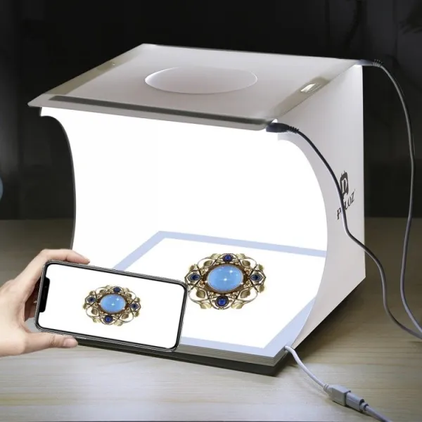 Fotostudio Puluz 20cm LED 1100 lumenů stínová podložka PU5137 Varianta: uniwersalny