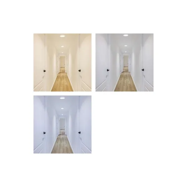 EMOS Lighting LED prisadené svietidlo, kruhové, biele, 12,5W, CCT