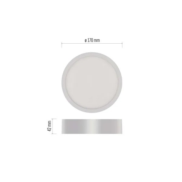 EMOS Lighting LED prisadené svietidlo, kruhové, biele, 12,5W, CCT
