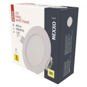 EMOS Lighting LED vstavané svietidlo NEXXO, kruhové, biely, 7W, teplá biela
