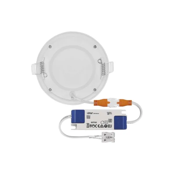 EMOS Lighting LED vstavané svietidlo NEXXO, kruhové, biely, 7W, teplá biela
