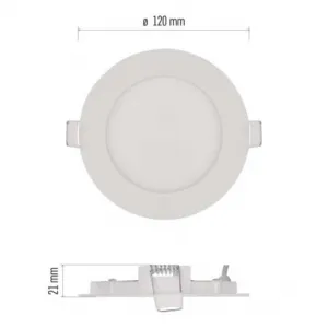 EMOS Lighting LED vstavané svietidlo NEXXO, kruhové, biely, 7W, teplá biela