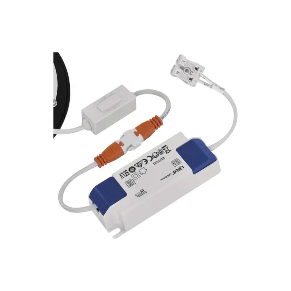EMOS Lighting LED vstavané svietidlo NEXXO, kruhové, čierne, 12W, CCT
