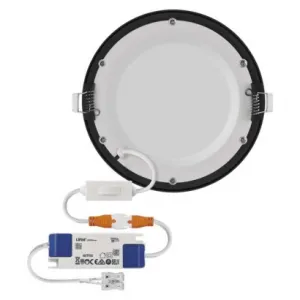 EMOS Lighting LED vstavané svietidlo NEXXO, kruhové, čierne, 12W, CCT