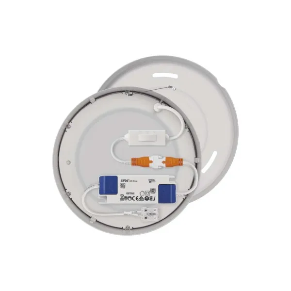 EMOS Lighting LED prisadené svietidlo, kruhové, biele, 12,5W, CCT