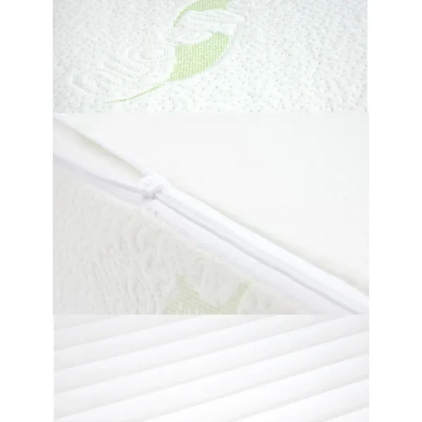 Dojčenský vankúš - klin Sensillo biely Luxe s aloe vera 60x38 cm