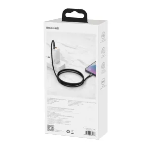 Baseus Tungsten Gold Rýchlonabíjací / dátový kábel USB-C na Lightning PD 20W 1m, čierny