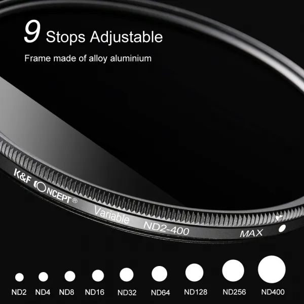 K&F Concept 82MM Slim Variable/Fader NDX, ND2~ND400 17084
