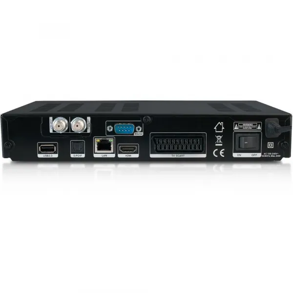 NoName AB-COM CryptoBox 750HD (sat.prijímač, 1xčítačka, 1xCI slot, VFD displej, HDMI, SCART, USB, LAN, H.265)