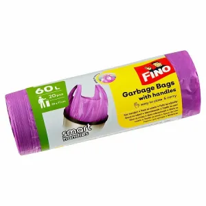 Vrecia na odpad Fino Color 60l fialové 20 ks