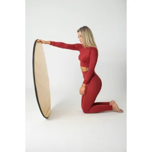 GoldBee Crop-Top BeClassic Brick Red Velikost: L