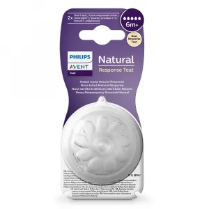 Avent Natural Response Cumlík na fľašu 6m 2 ks