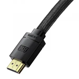 Kábel HDMI na HDMI Baseus s vysokým rozlíšením 1,5 m, 8K (čierny) 036271