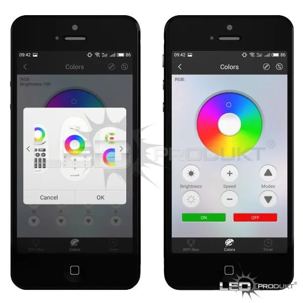 LEDprodukt LED RGB-W ovládač RF8 - 2,4GHz
