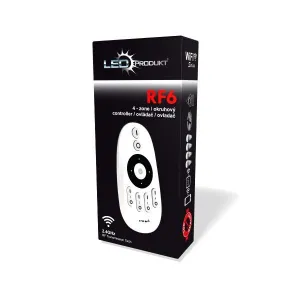 LEDprodukt LED ovládač RF6 - 4 okruhy - Dual White