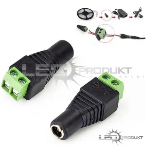 LEDprodukt DC konektor - Samica (LED pásik - adaptér)