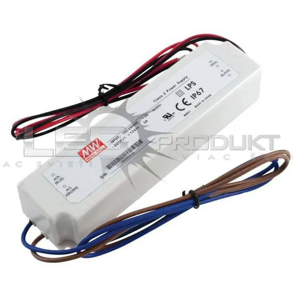 LED napájací zdroj 36W, 12V, IP67 - Vodeodolný MEAN-WELL