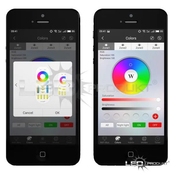 LEDprodukt LED ovládač RGB Dual White - 4 okruhy