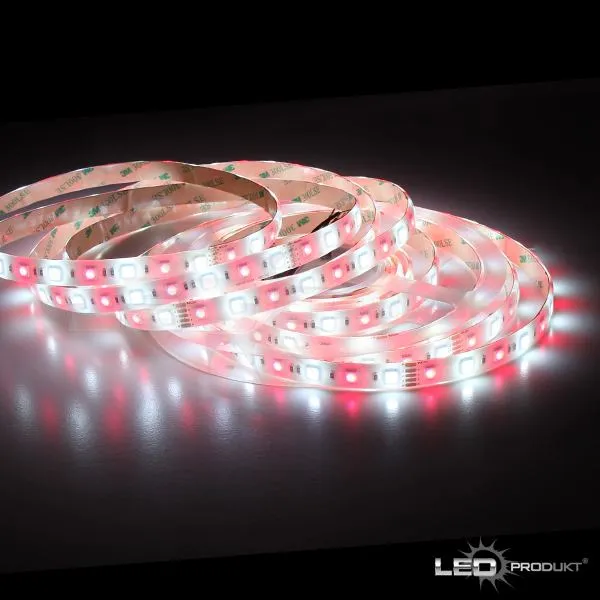 LEDprodukt PROFI LED pásik 60LED/m SMD5050 14,4W/m RGB-W (RGB+studená biela) IP65 24V