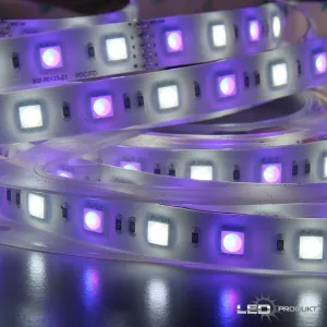 LEDprodukt PROFI LED pásik 60LED/m SMD5050 14,4W/m RGB-W (RGB+studená biela) IP65 24V