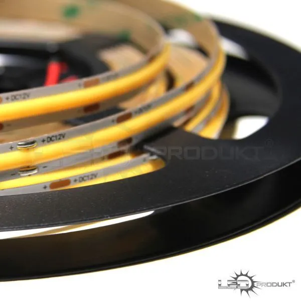 LEDprodukt 3m PROFI COB 480LED/m 10W/m IP20 12V teplá b. - KOMPLETNÁ SADA