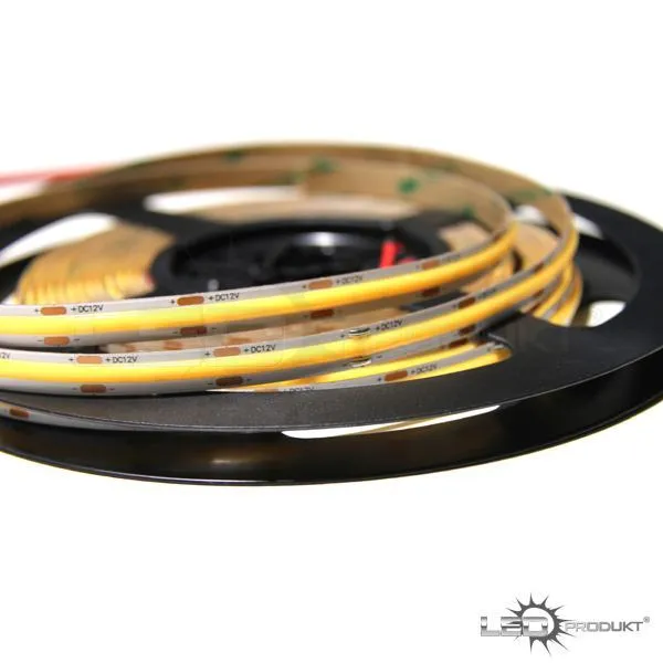 LEDprodukt 2m PROFI COB 480LED/m 10W/m IP20 12V studená b. - KOMPLETNÁ SADA
