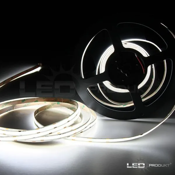 LEDprodukt 2m PROFI COB 480LED/m 10W/m IP20 12V studená b. - KOMPLETNÁ SADA