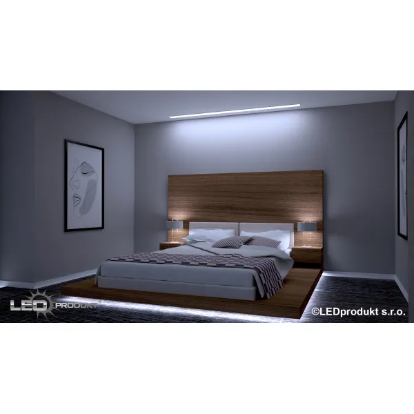 LEDprodukt PROFI LED pásik 128LED/m SMD2835 9,6W/m studená biela IP65 24V - vysokosvietivý
