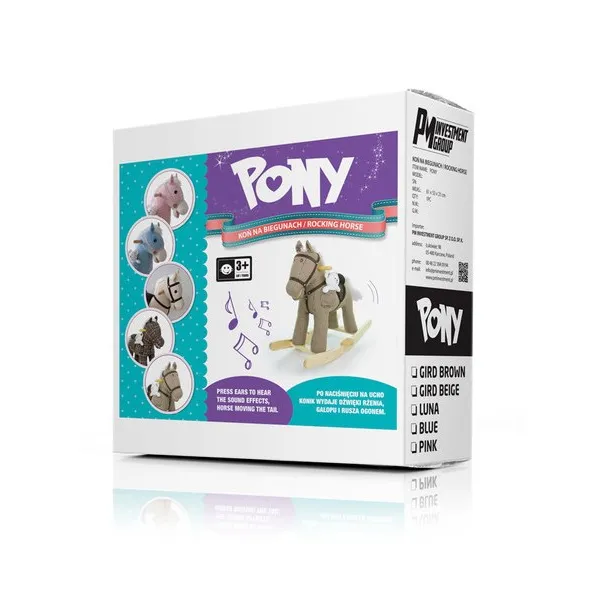 Hojdací koník s melódiou Milly Mally Pony ružový