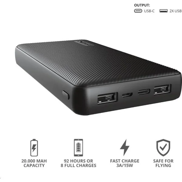 TRUST powerbanka Primo Powerbank 20000 mAh ECO