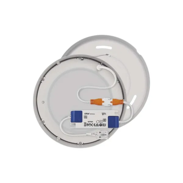 EMOS Lighting LED prisadené svietidlo, kruhové, biele, 12,5W, Neutrálna biela